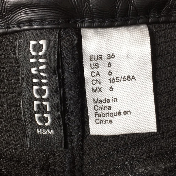 H&M Divided Ankle Moto Faux Leather Skinny Pants - Picture 11 of 12